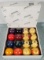 Set of Vintage Aramith Belgian Pool Table Balls with Stars in Orig. Box