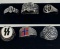 Lot Of 6 Silver German WWII War Artifact Rings 800 -Sterling