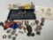 Lot Of German WWII Re-enactment Buttons, Badges, Emblems, Arm Bands, Ink Stamps, Iron Crosses & More