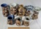 Lot Of 8 Studio Art Pottery Face Jugs