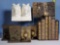 5 Vintage Cast Iron, Brass, Pottery and Composite Bookends