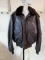 Brown Leather Schott Bomber Style Jacket