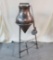 Engraved Metal Water Jar on Stand with Lid & Cup From Baghdad