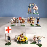 6 Boxed Britains Knights of Agincourt Metal Soldiers