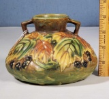 Vintage 1932 Roseville Art Pottery Blackberry Vase 458-4