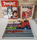 3 Hardcover Books - Jack Kirby's Dingbat Love, Sky Masters of the Space Force, & Dian Hanson's