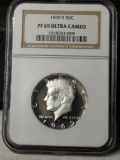 NGC PF 69 Ultra Cameo 1969-S Kennedy 40% Silver Half Dollar