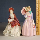 Royal Doulton Miss Demure HN 1402 and Her Ladyship HN 1977 Elegant Lady Figurines