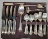 Service for 12 of Easterling Sterling Silver American Classic Flatware