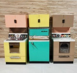 3 - 1960's Deluxe Reading Barbie Doll Size Kitchen Pcs.