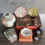 Tray Lot of Chinese and Related Decorative Collectibles