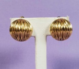 Vintage Tiffany & Co. 14k Gold Clip On Earrings