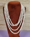 Opera Length Single Strand Fresh Water Pearl Necklace