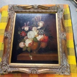 Dutch Style Still Life Floral Signed Vandyke