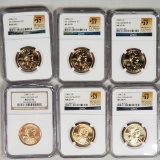 6 MS 67 PL NGC 2000-D Millennium Set Sacagawea Dollars