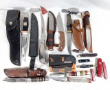 Approx. 20 Hunting & Pocket Knives