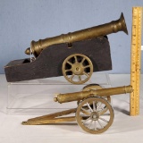 Desk Model Dutch East India Style and Field Cannons