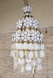 Capiz Shell Hanging Swag Light