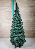 Large Vintage Ceramic Lit Christmas Tree