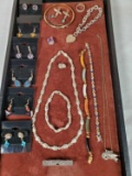 Tray of Sterling Silver Jewelry