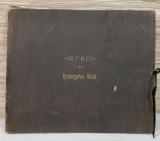 1890 Kindergarten Work Book of Weaving, Embroidery, & More