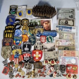 USSR Russian Military Patches, Stars, Medals, Photos, Bullets, Money, Hat Insignia, And More