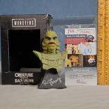 Signed Trick or Treat Mini Bust Ricou Browning Creature From the Black Lagoon Mini Bust