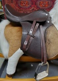 English Child's Leather Riding Saddle