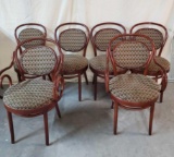 Set Of 6 Shelby Williams Industries Bentwood Cafe Chairs