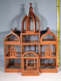 Wooden Taj Mahal inspired Wooden Finch Bird Cage