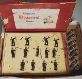 Royal Company of Archers #1879 Pre War Metal Britains Soldiers XF to NM, in tattered box and more