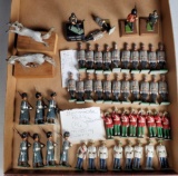 Tray Lot of Vintage Hand Painted Toy Soldier Castings