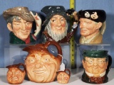 7 Royal Doulton Toby Jars