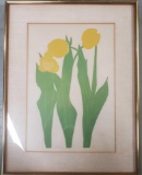 Signed Early Henry Evans (1918?1990) Linocut 