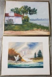 Two Paintings G. Higginbotham And A. Lavalle