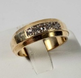 14K Yellow Gold & Diamond Ring