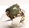 14K Yellow Gold Jade Ring