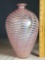 Pink Iridescent Swirl Kosta Boda Artist Collection Minos Vase by Bertil Vallien