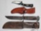 Remington RH Pal 36 WWII Fighting Knife and Schrade Old Timer Sharpfinger 152OT Hunting Knives with