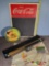 Vintage Bar Accessories with Coca-Cola Menuboard, Camden Beer Tray, Swizzlesticks & Custom Pool Cue