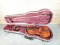 Vintage German Copy of Antonius Stradivarius Violin with Bow and Case