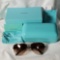 Tiffany & Co. Sunglasses with Hard Case, Slip Bag, Cloth, Cards and More