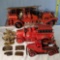 3 Fire Engine Model Replicas, 4 Brass Belt Buckles and Bookends