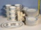 45 pcs Wedgwood Blue and White Queens Ware China Dinner Ware