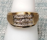 10k Gold Men's Diamond Ring