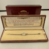 1962 Longines 14K WhiteGold And Diamond Ladies Wrist Watch