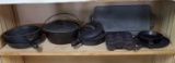 Large Collection of Cast Iron Cookware