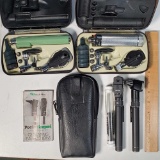 2 Welsh Allyn Otoscope/ Ophthalmoscope Diagnostic Sets and Pocket Scope Set