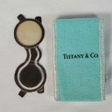 Tiffany & Co Sterling Silver Spectafcle Form Magnifying Glass Book Mark with Bag