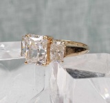 10k Gold Ring with Cubic Zirconias